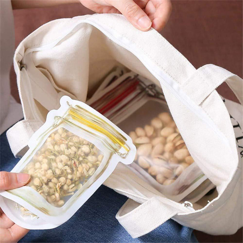 Reusable mason bottle ziplock bag - woowwish.com