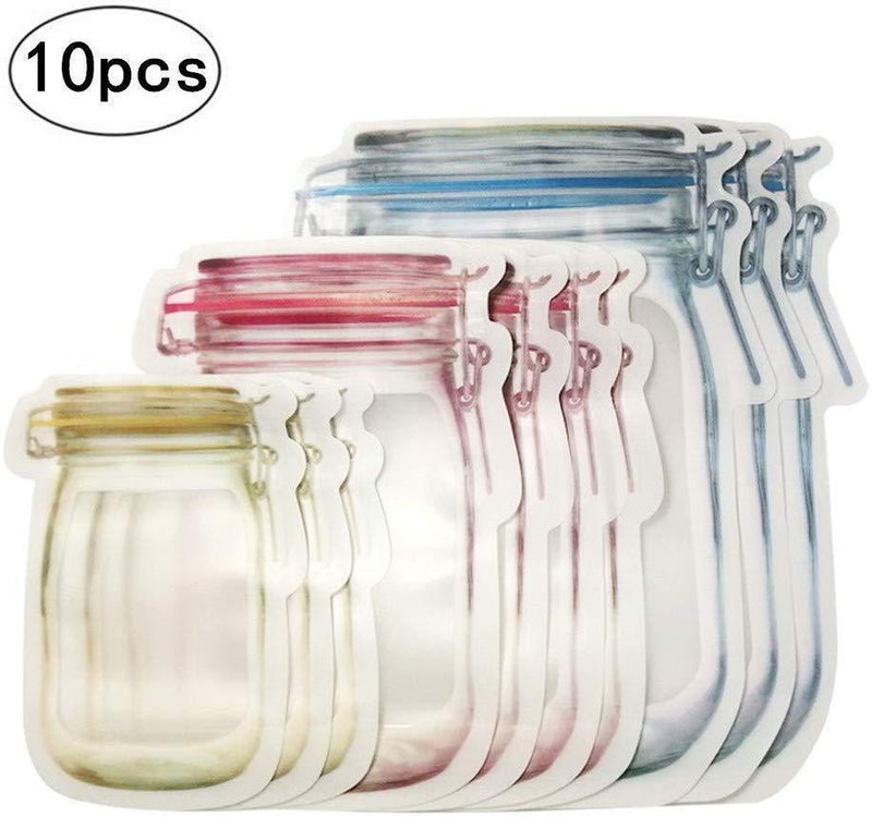 Reusable mason bottle ziplock bag - woowwish.com