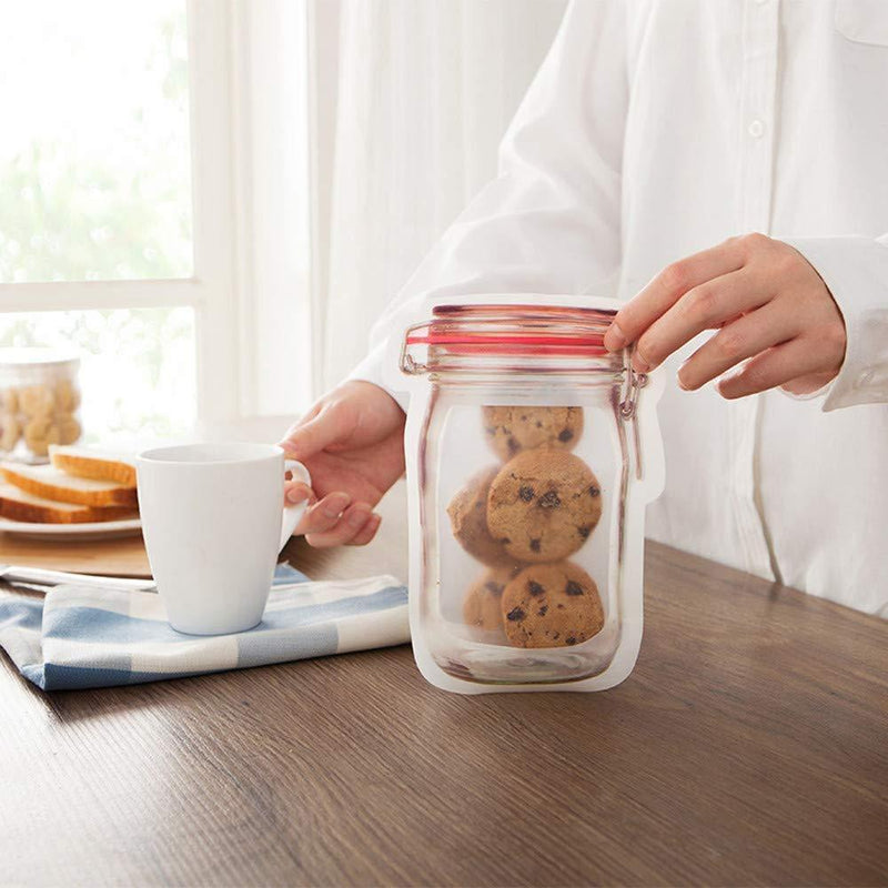 Reusable mason bottle ziplock bag - woowwish.com