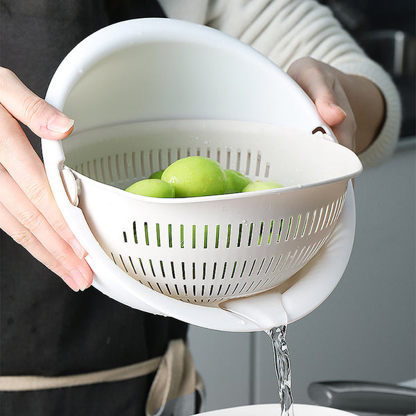 Double Drain Storage Basket Kitchen Tool - woowwish.com