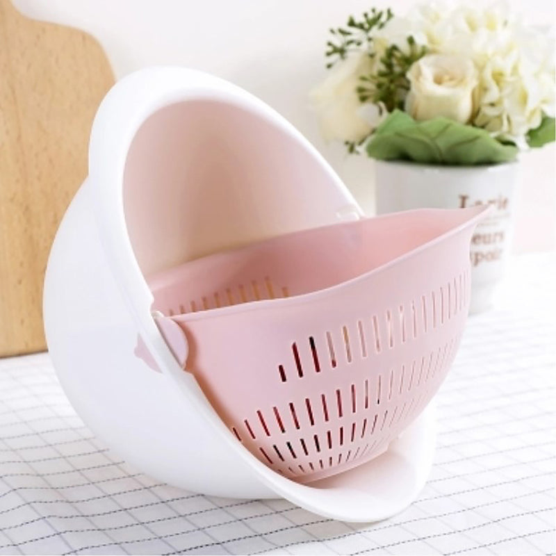 Double Drain Storage Basket Kitchen Tool - woowwish.com