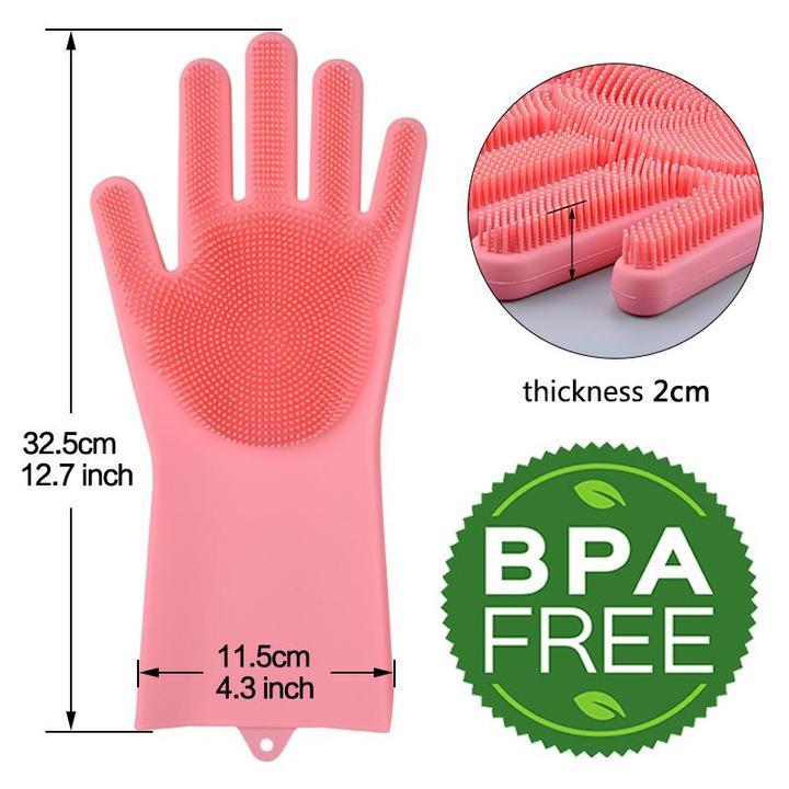 SILICONE DISH WASHING GLOVES - woowwish.com